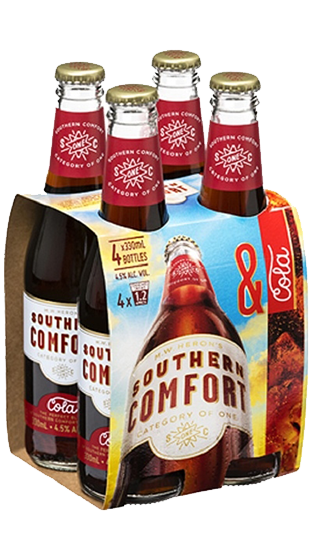 Southern Comfort Cola Bottles 4 Pack 330ml